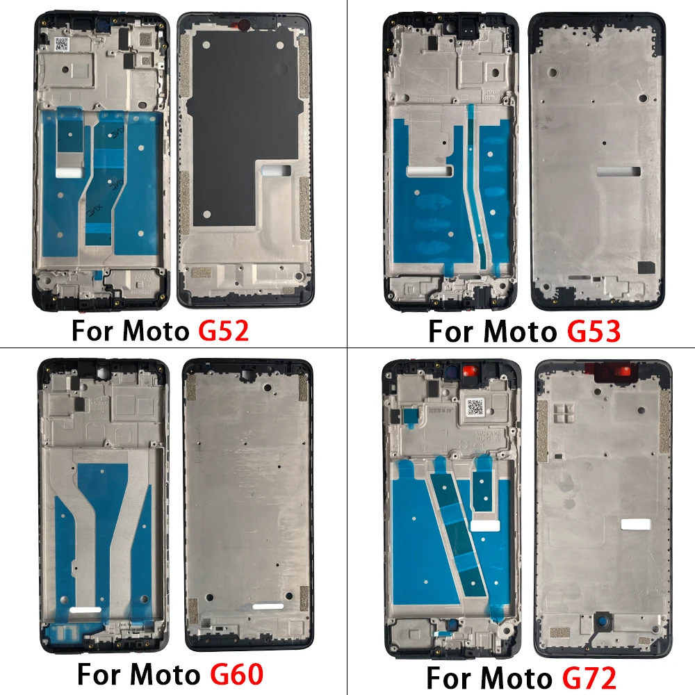 High Quality Front Housing LCD Frame Bezel Plate For Moto E6 Play/S E13 E22 G13 G22 G23 G52 G53 G60 G72 Phone Replacement Parts