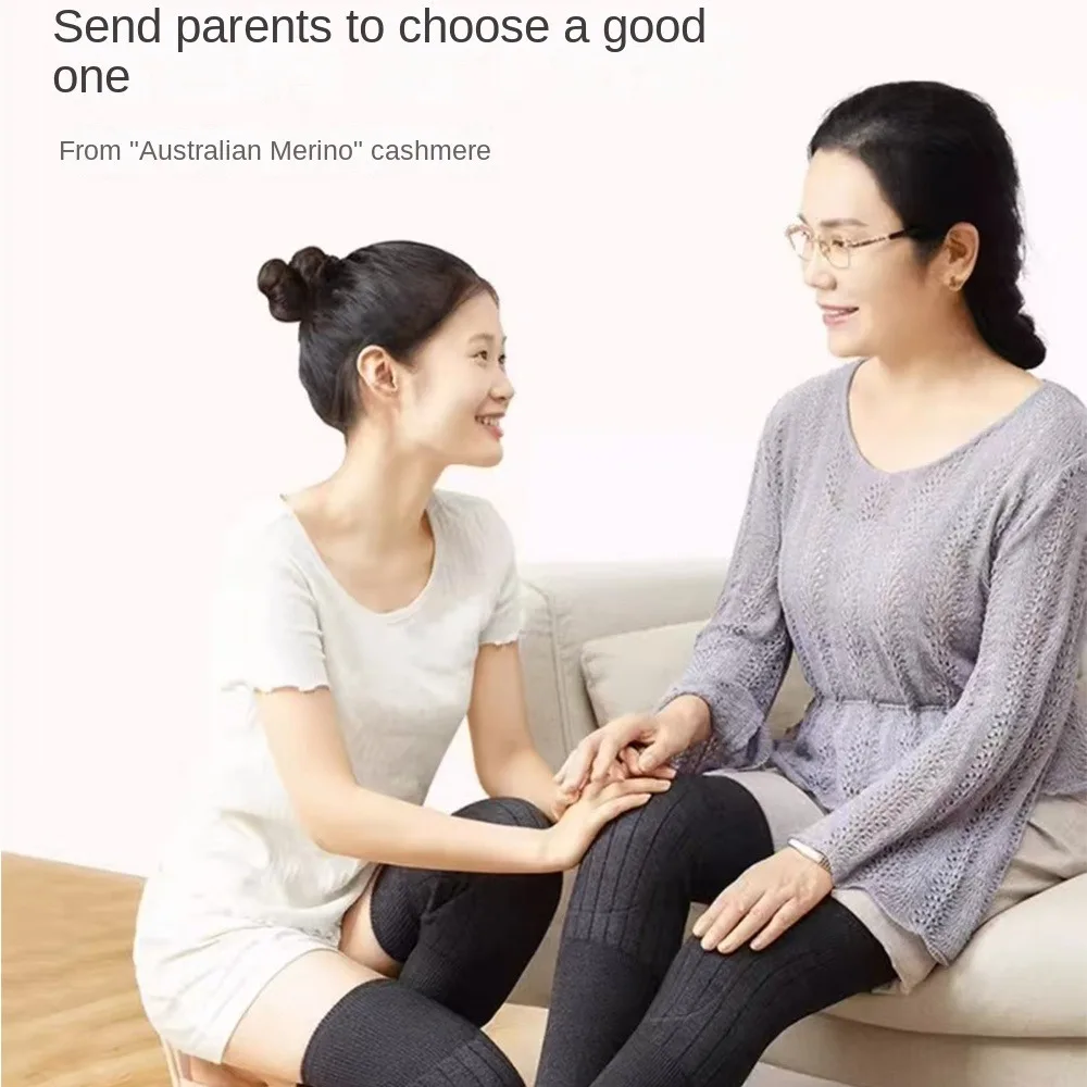 للجنسين الشتاء متماسكة أفخم دعامات الركبة ممارسة حماية المخملية منصات الركبة المواد الدافئة كم لتخفيف الآلام التزلج ركوب الدراجات الجري #2