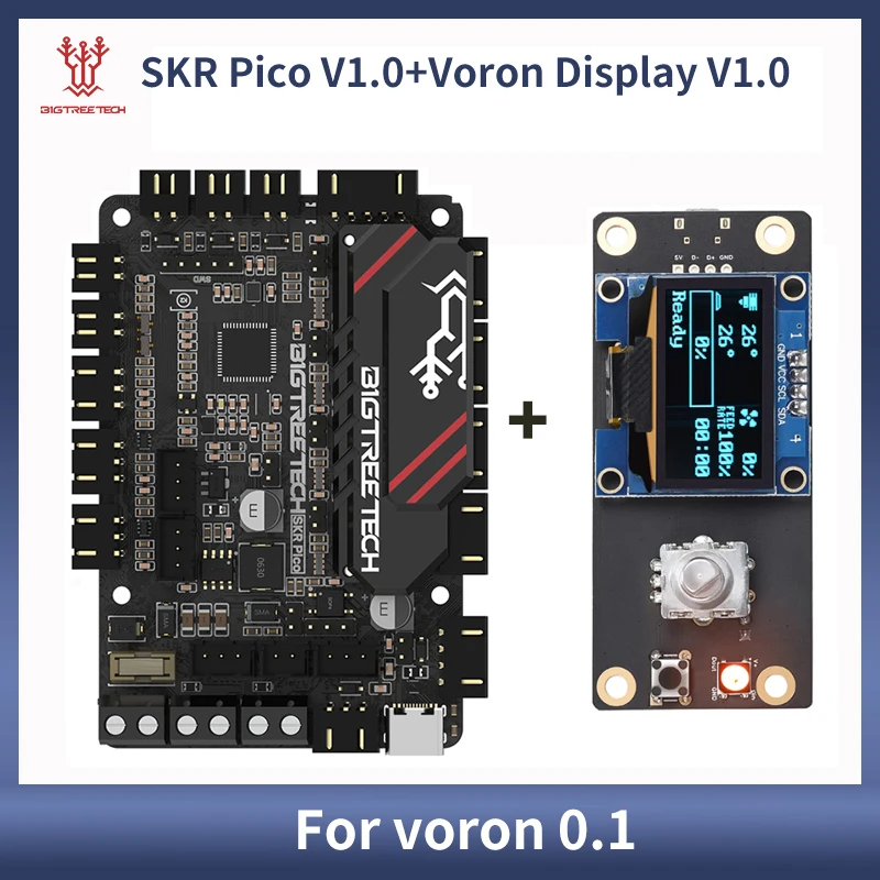 

BIGTREETECH SKR PICO V1.0 Motherboard add Screen Voron Display V1.0 On Board TMC2209 for Raspberry Pi VORON V0.1 3D Printer Part