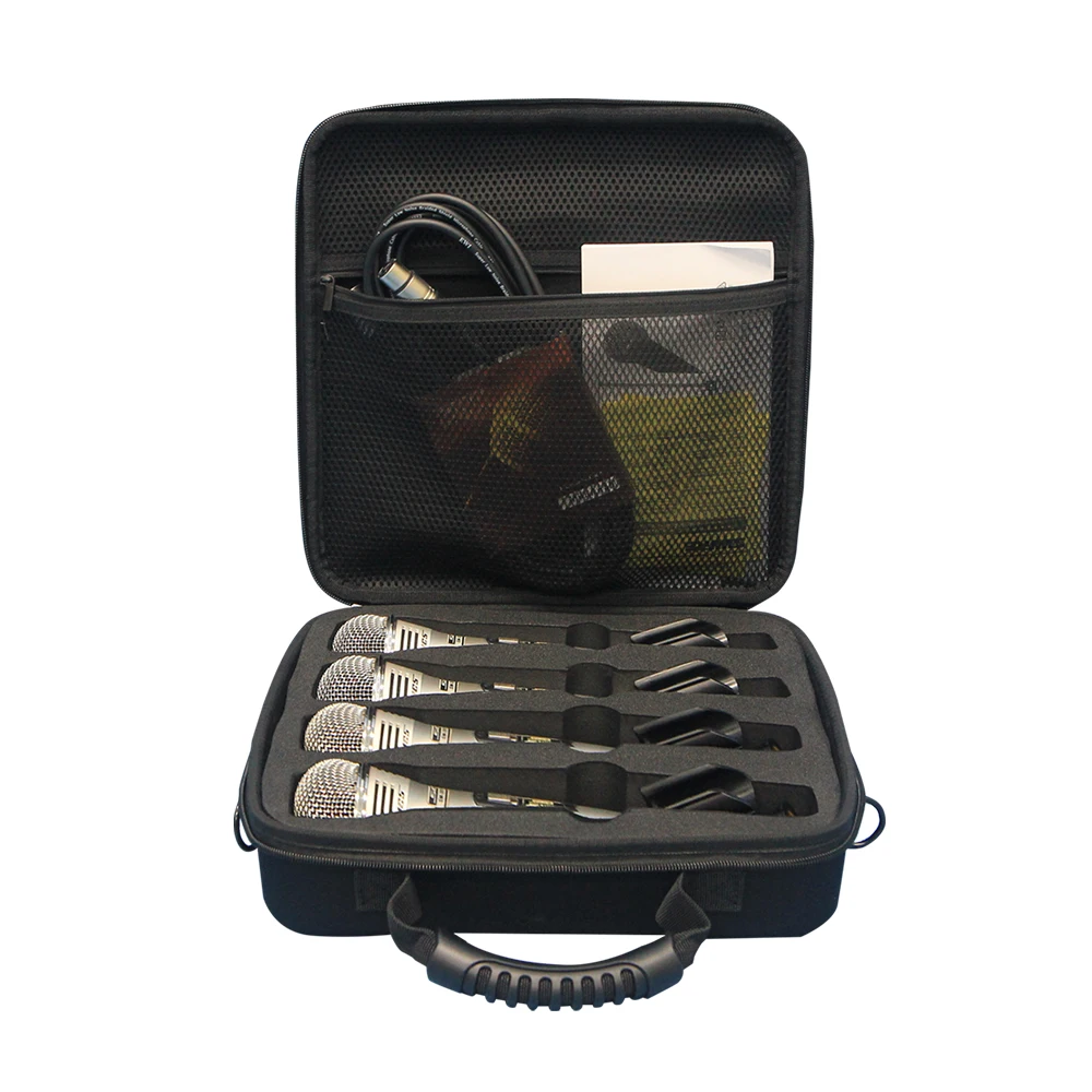 MV4 30x30x9cm EVA wired/wireless microphone case Sound equipment 4 copies Horizontal storage microphone case