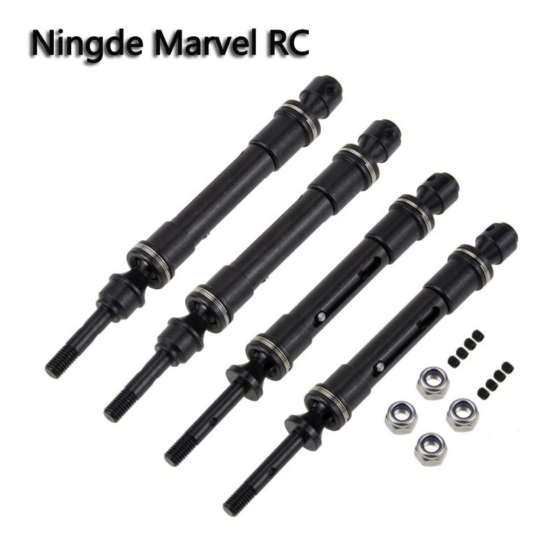 CVD Metal Cardan Shaft Model Car Drive Shaft Assembly Heavy Duty for 1/10 Traxxas Slash 4X4 Slash Rustler VXL Stampede 4X4 VXL