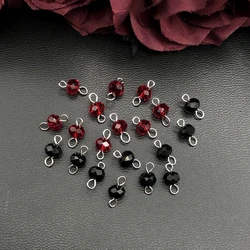 10pcs 11*6mm Crystal Beads Connection Charms for Earrings, Necklace Making Connection,Jewelry Making DIY Jewelry Findings