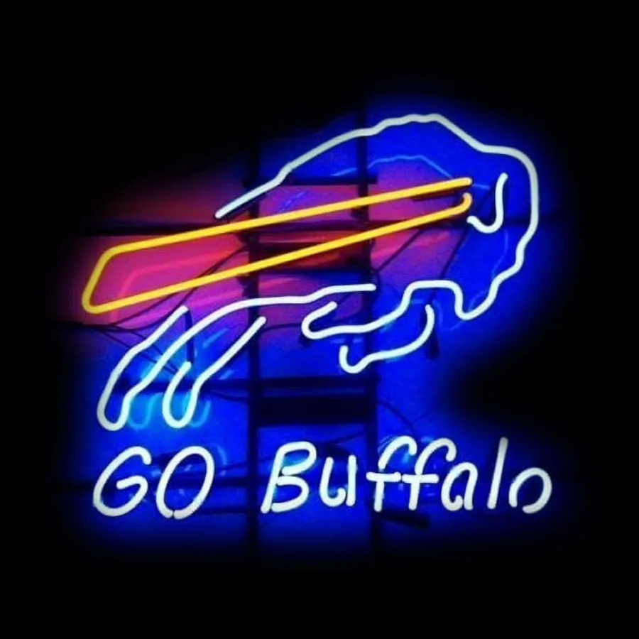 

Neon Sign For Buffal Sports Team Bill Go uffalo Club Beer Bar Pub Room Wall Decor Decorate Display Garage Impact Attract light