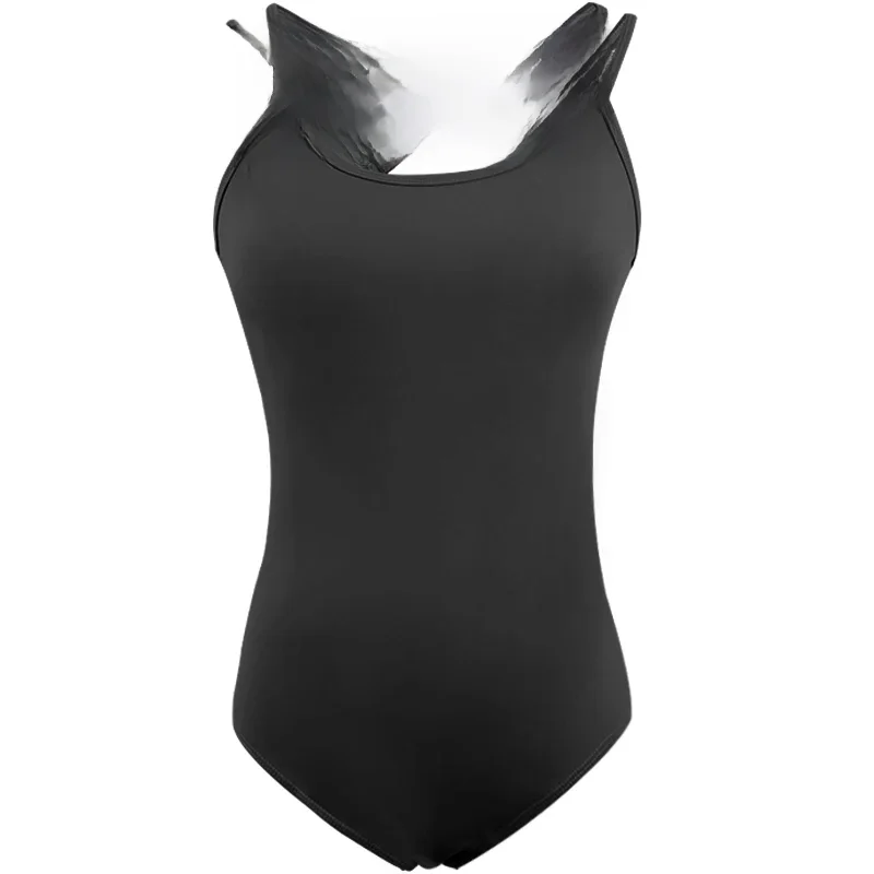 Trykoty baletowe damskie trykot gimnastyczny taniec dla dorosłych Camisole trykot Spaghetti pasek w kratkę krzyżowe plecy body baletowe kostiumy — zdjęcie 2
