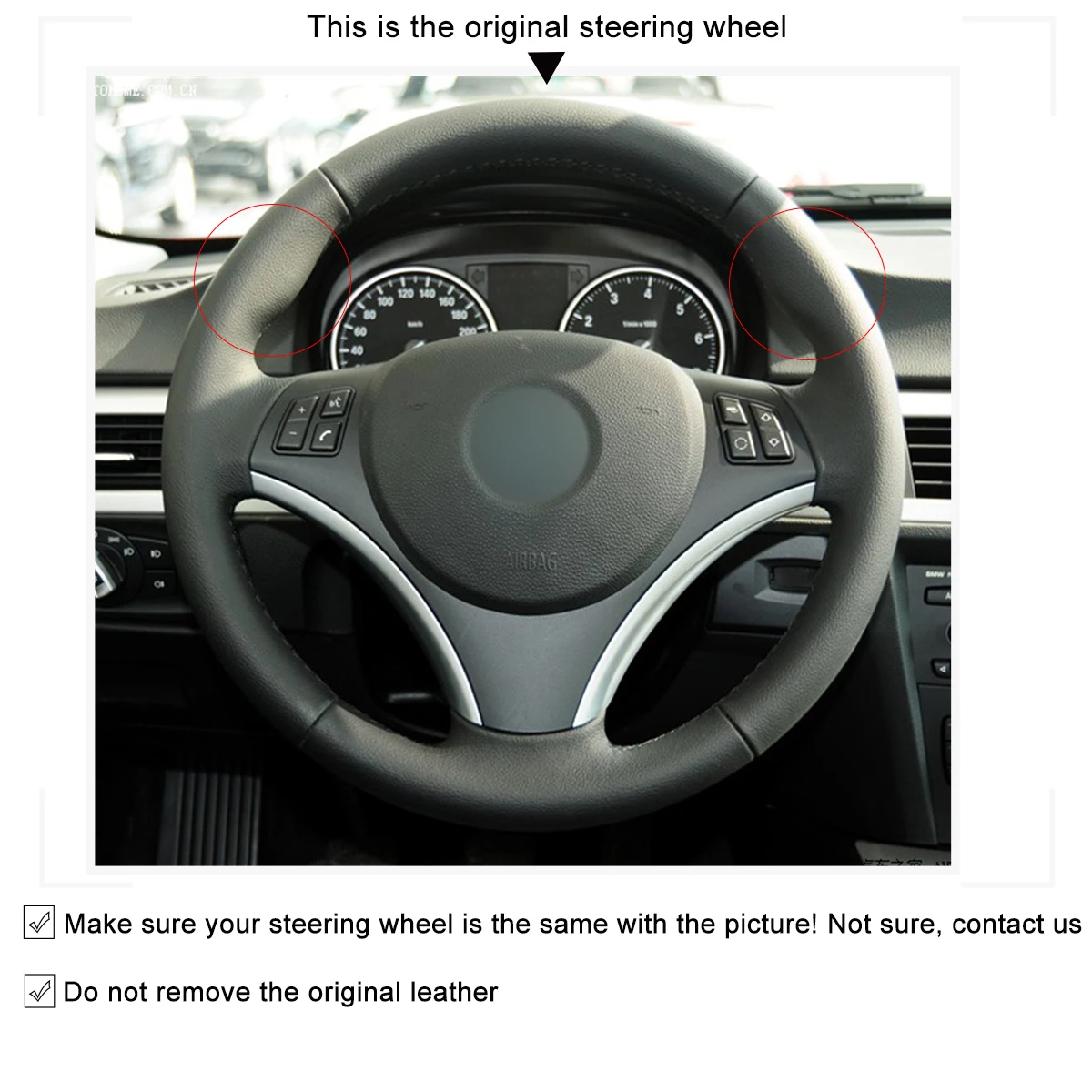 MEWANT Alcantara car Steering Wheel Cover for BMW 1 Series E87 E81 E82 E88 M E82 3 Series E90 E91 E92 E93 X1 E84 M3 E90  M3 E92