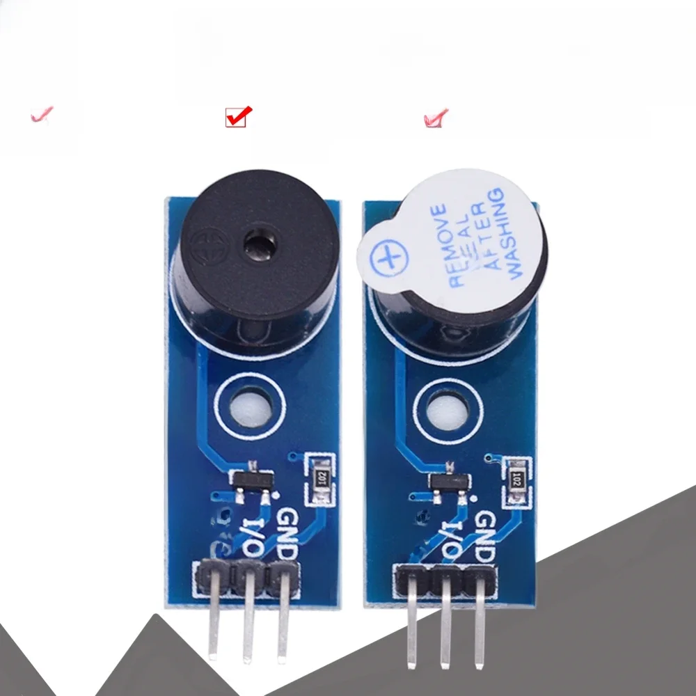 Wysokiej jakości aktywny/pasywny brzęczyk moduł dla Arduino nowy zestaw DIY aktywny brzęczyk niski poziom modułów — zdjęcie 2