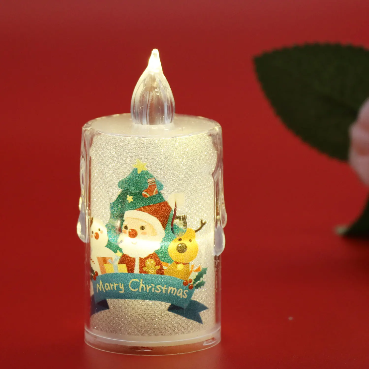 1PC Flameless Candles, LED Lights Candles Battery Operated, Flameless Tealight Candles for Halloween Diwali Fall Christma