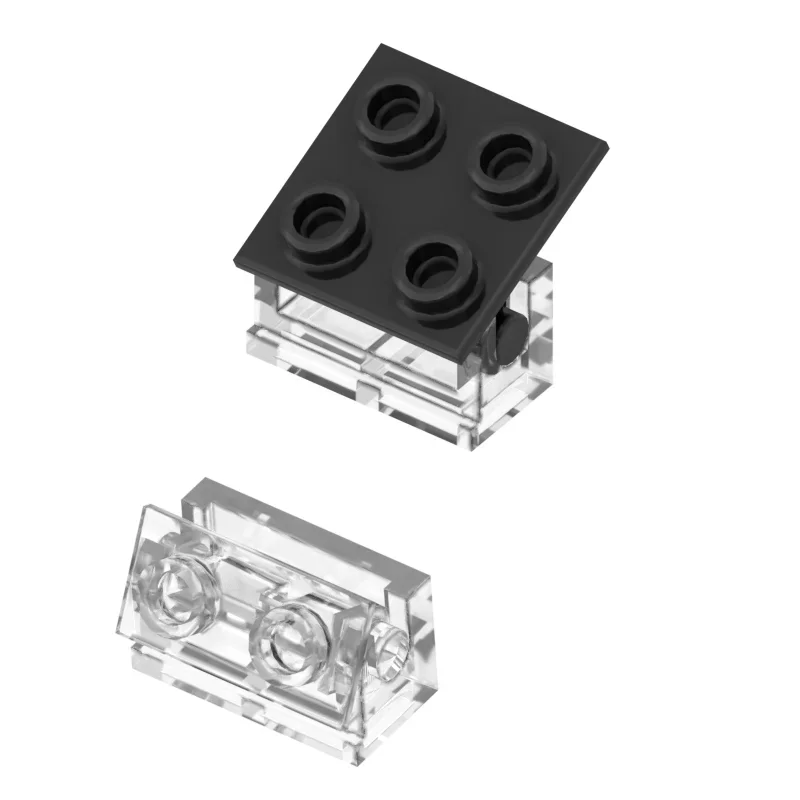 Pièces de briques MOC, charnière en brique 2x2, plaque supérieure, charnière fine, Base 1x2 2x2, Compatible avec 3937 6134 3938, jouets DIY, cadeaux, 10 pièces