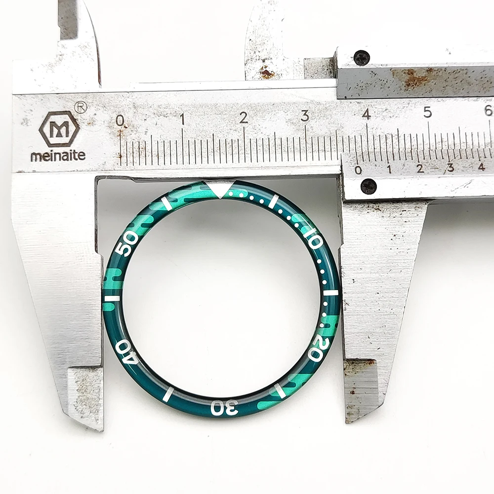 Boîtier de lunette en alliage d'aluminium époxy de 38mm, dernière Modification d'horloge, accessoires de montre de haute qualité, ensemble de bagues, perles lumineuses à la mode