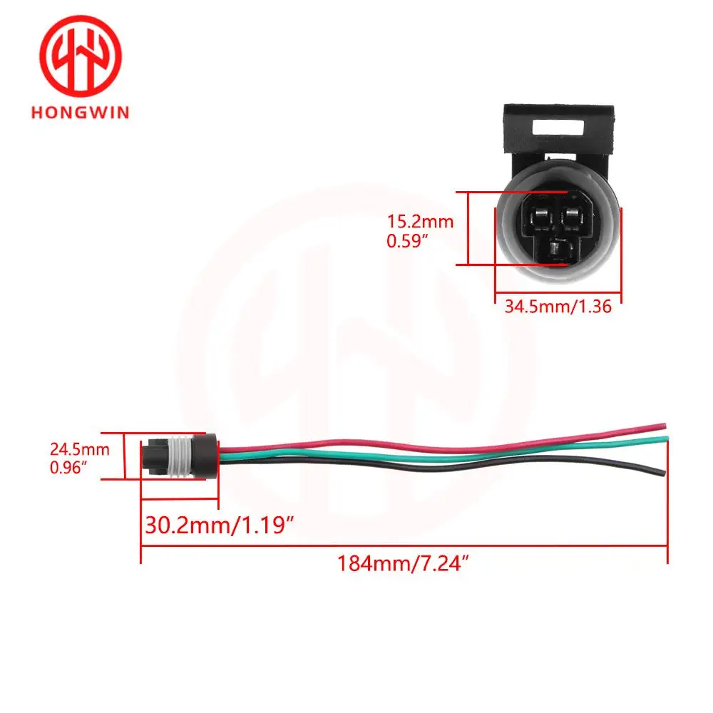 12110192 12065287 3 Pin 3-Way Connettore Alloggiamento Spina Crush Guarnizione Cablaggio Treccia Per Sensore di Pressione Olio Motore o TPS