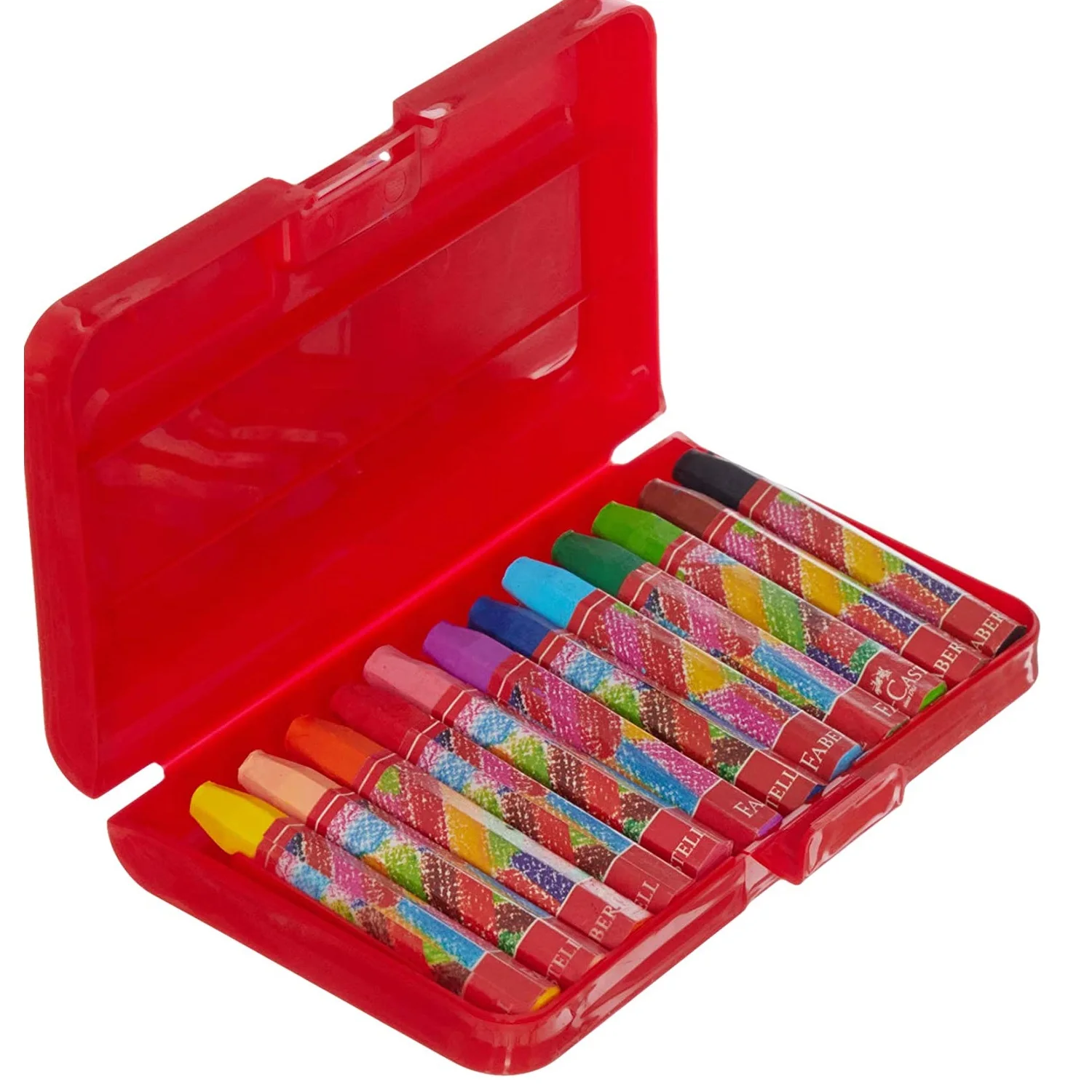 Fotografia 4: Faber Castell-pastel hexagonal, caixa plástica, pintura do desenho, 12 pcs