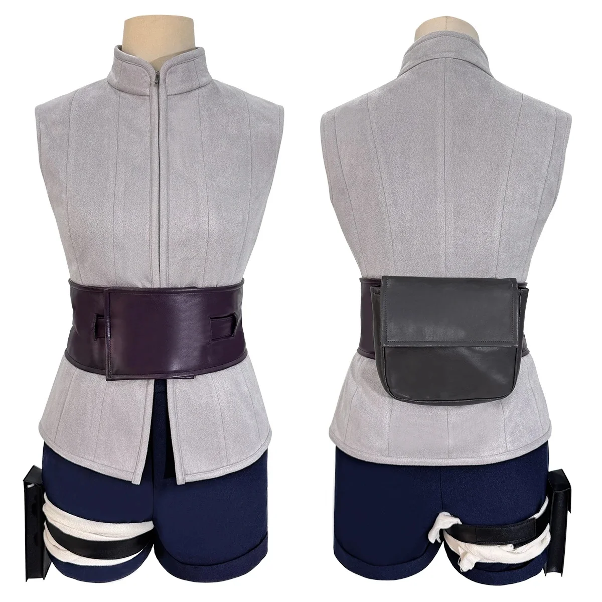 HOLOUN Anime Hyuga Hinata Cosplay Kostuum Pruik Top Shorts Heuptas Kerstcadeau - afbeelding 2
