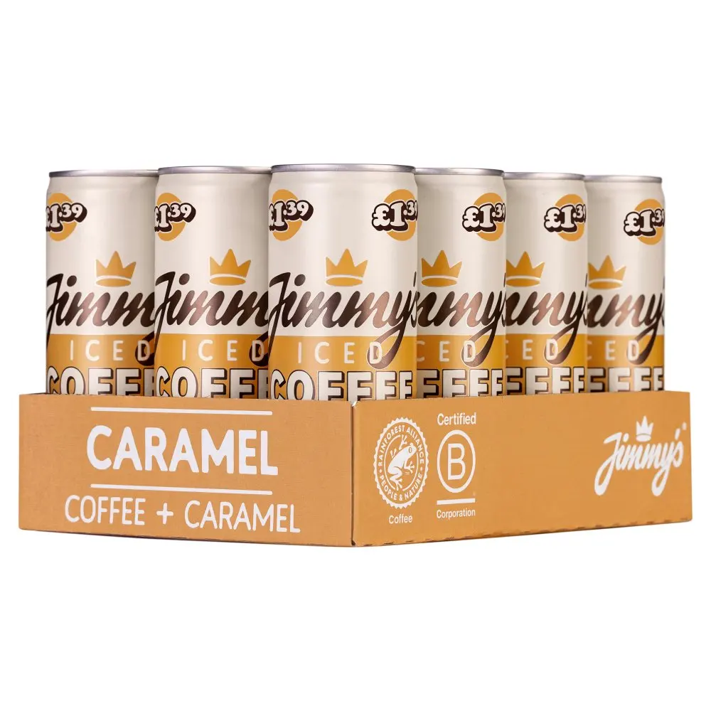 Jimmy's Caramel Iced Coffee Pack of 12 x 250ml
