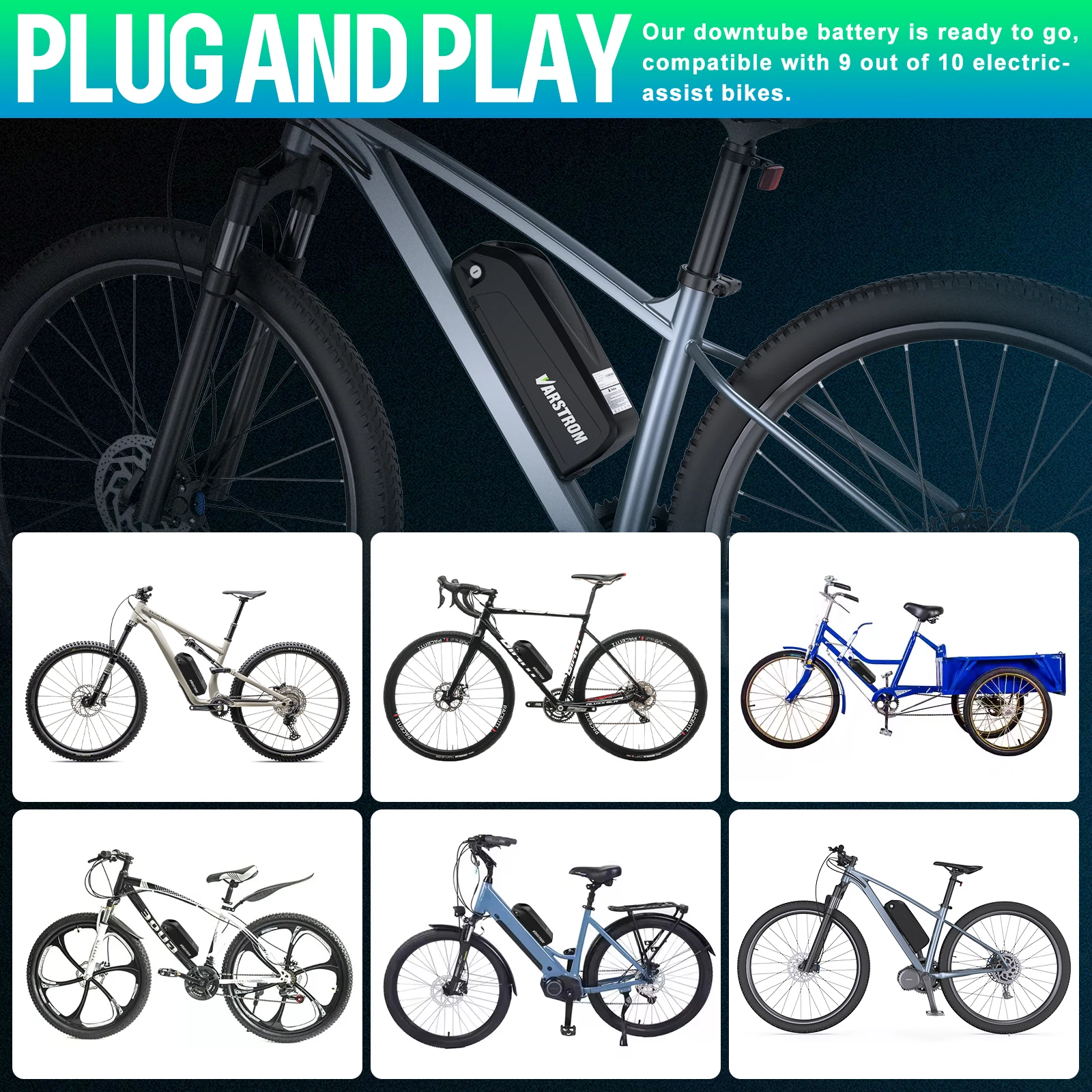 Hailong eBike Akku 36V 48V 52V 20Ah 24Ah 10Ah Mountainbike 18650 21700 Zellen Elektrische Batterie Pack für Bafang Tongsheng 1500W 1000W 500W 250W Motor Umbau-Kits – Detail 11