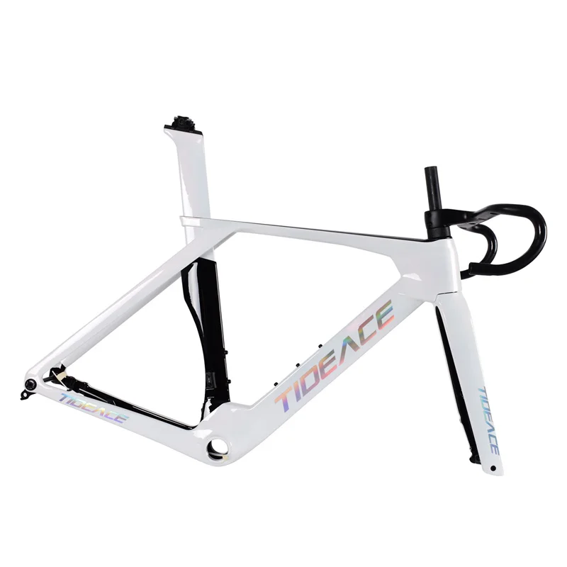 T1000 UD Aerodynamic Carbon Frame ARES 700C Road Bicycle Frameset Disc Brake Racing Team Bike