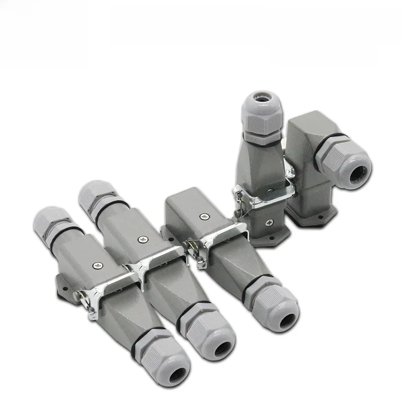 HDC-HA Rechthoekige Heavy Duty Connector 10A 16A 4 5 6 8-pins kern Luchtvaart Waterdichte industriële stopcontact - afbeelding 2