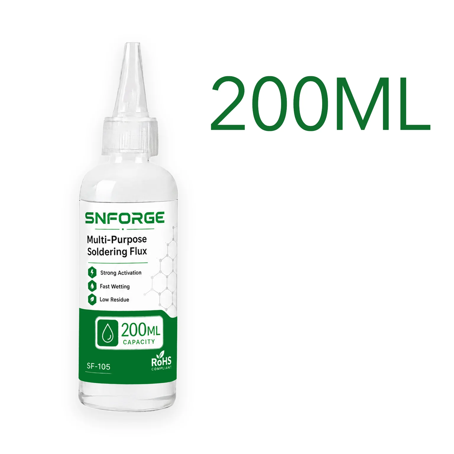 Vloeibare multifunctionele soldeerflux, sterke activering, no clean, voor nikkel batterij, tin, SMD, BGA, IC, PCB, roestvrij staal, elektronica reparatie, reballing, microsolderen, telefoon, laptop,