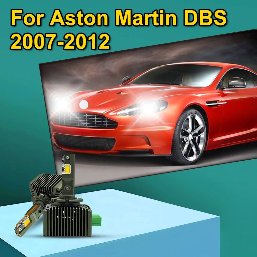 

2 светодиодных лампы для фар HID для Aston Martin DBS 2007 2008 2009 2010 2011 2012, двусторонние лампы CSP 3570, Canbus 30000LM D1S D1R