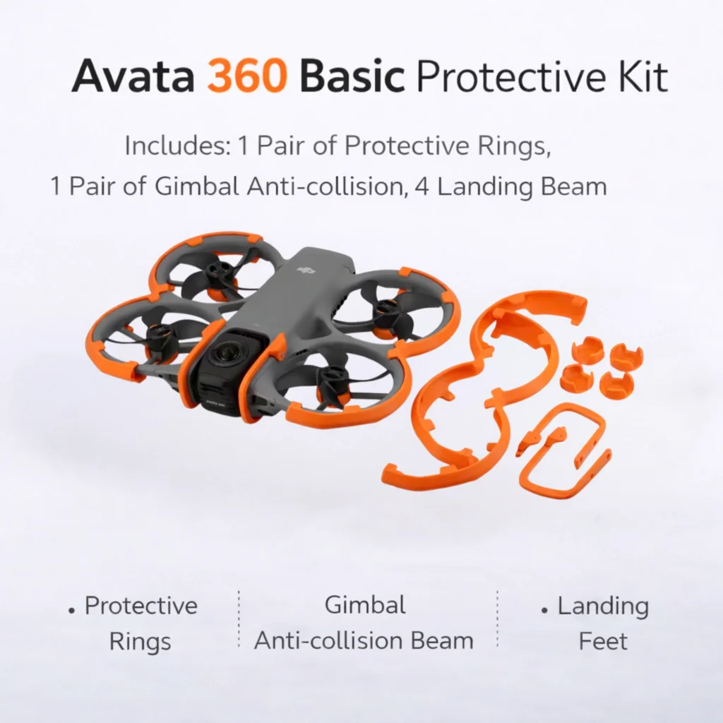 DJI Avata 360 Leichtgewichtiges Vollschutz-Kit Keine Sichtblockierung, Keine Panorama-Interferenz, Superpräzise Passform, ABS 360 ° Rüstung – Detail 5