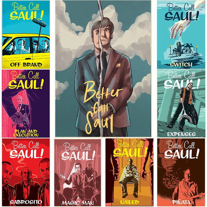 Classic TV Play Better Call Saul Posters Canvas Painting Wall Art Pictures For Living Room Sofa Home Aesthetic Decoration