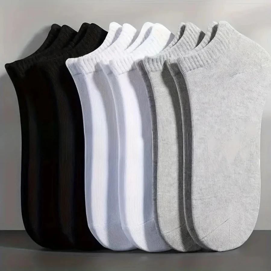 35 Pairs of Black/white/gray Thin Socks, Breathable, Suitable for Sports and Leisure, Soft and Lightweight Daily Wear