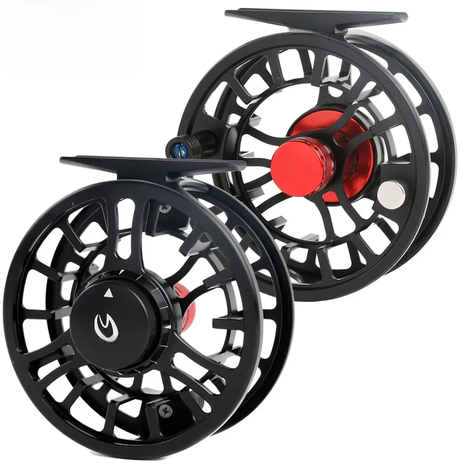 Maximumcatch wysokiej jakości kołowrotek muchowy TORO 3/4/5/6/7/8WT 6061-T6 aluminium zielony/niebieski/czarny kolor prawy leworęczny kołowrotek muchowy — zdjęcie 2