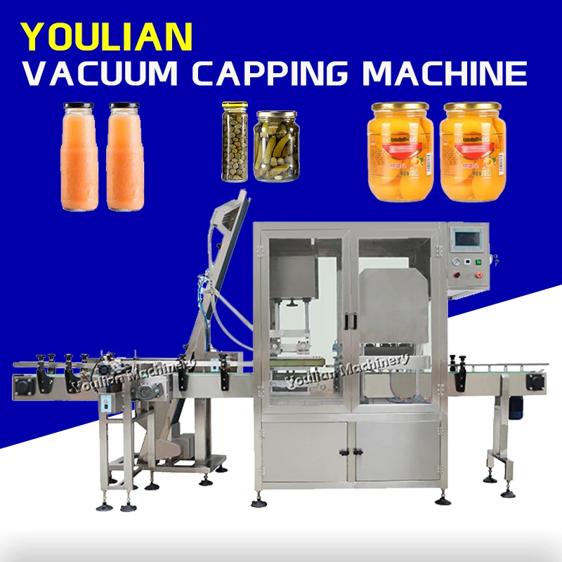 BZX-980 automático completo capper aferidor enlatado frutas mel frasco de vidro pode torcer fora do selo do parafuso máquina tampando a vácuo