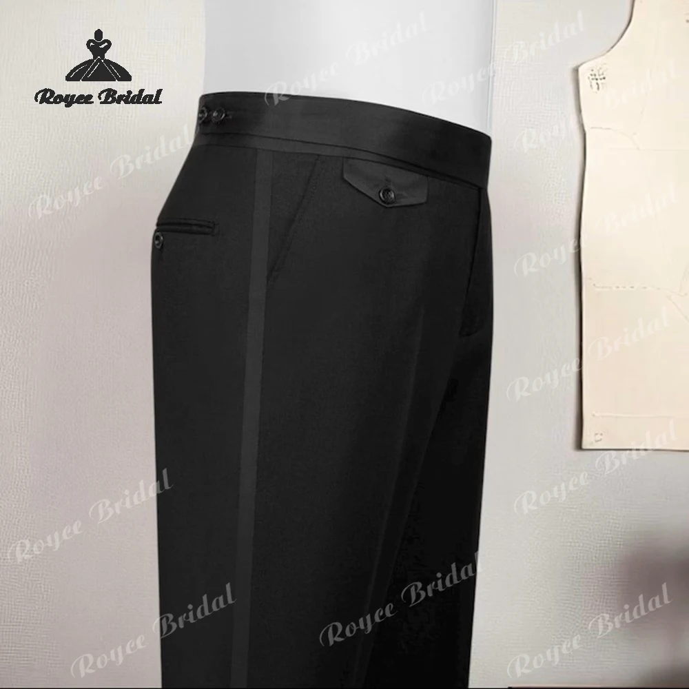 Luxe Verfraaid Tweedelige Bruiloft Heren Pak Single Breasted Kristallen Kralen Avond Prom Tuxedo Kostuum Homme Mariage