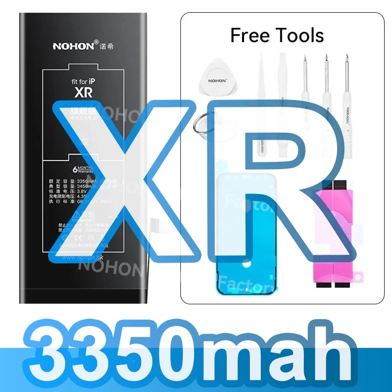 

NOHON Аккумулятор большой емкости для iPhone X XS XR MAX Литий-полимерный аккумулятор для Apple iPhone XS Max Сертифицированный литиевый аккумулятор