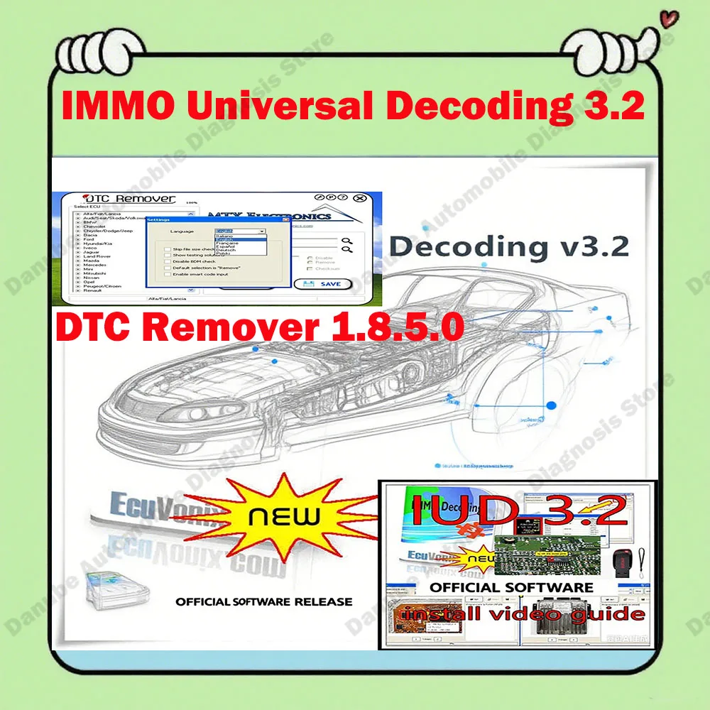 

Hot DTC Remover 1.8.5.0 Full Unlimited Software with Keygen for Windows 7 IMMO off & Universal Decoding 3.2 Free Keygen Included