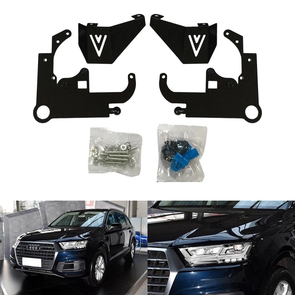 

TAOCHIS автомобильный Стайлинг адаптер рамка кронштейн фары для Audi Q7 2016/2019 ближний свет Hella 3R 5 объектив проектора