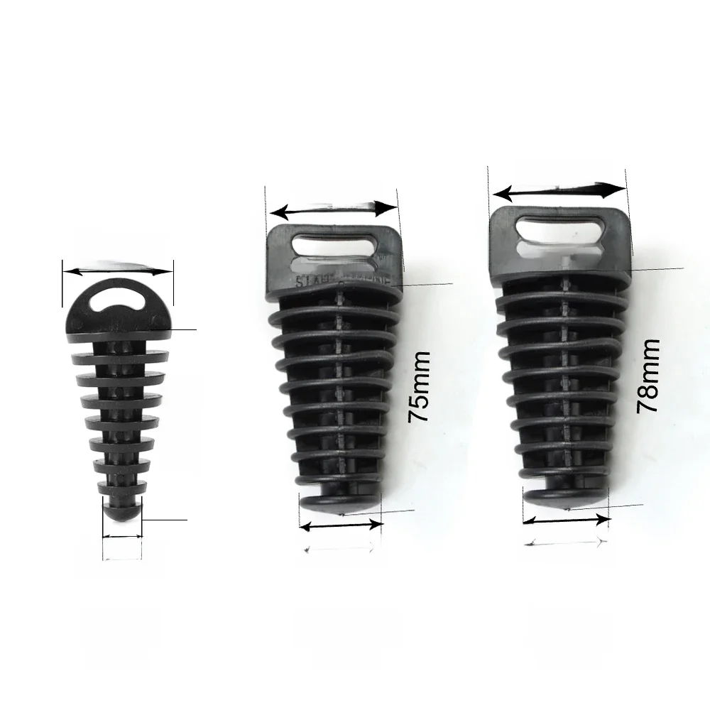 Tuyau d'échappement de moto tuyau d'échappement de Motocross bouchon de purge d'air en PVC silencieux d'échappement silencieux bouchon de lavage protecteur de tuyau