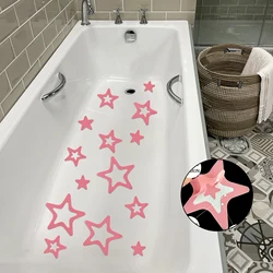 10pcs Star-Shaped Bathtub Sticker Waterproof Anti-Slip Floor Stair Tape Strips Swing Pool Floor Anti-skid Pad Stickers