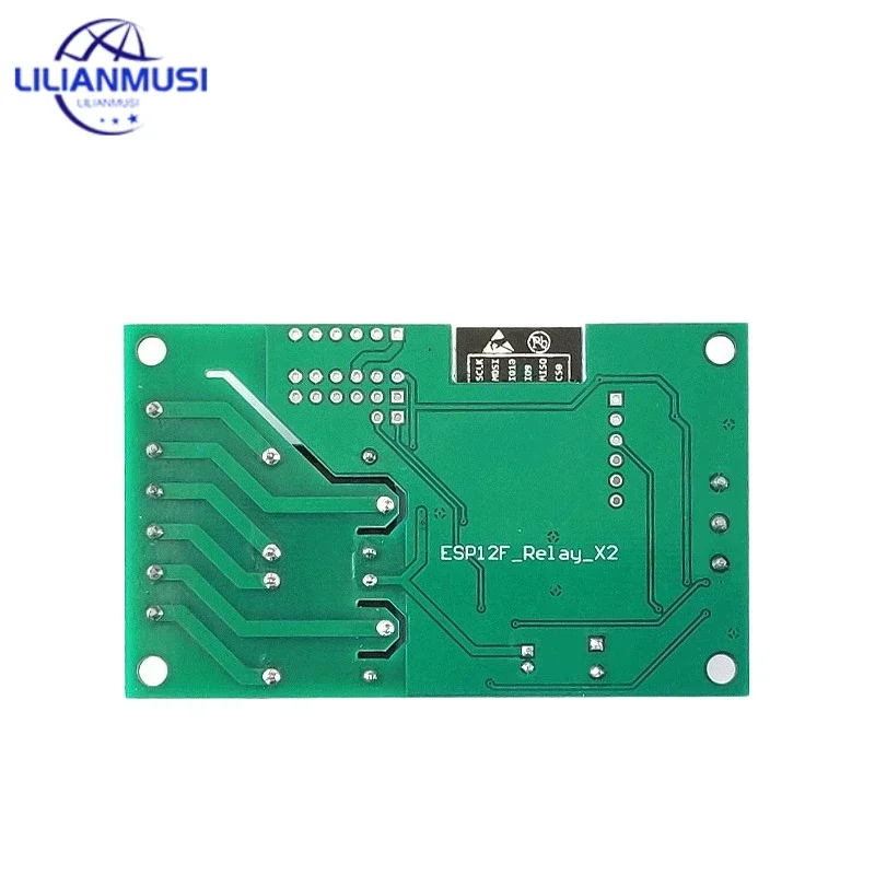 DC 5V/8-80V ESP8266 Dual Channel WIFI Relay Module ESP-12F Development Board For IOT Smart Home Phone APP Switch Controller 12V