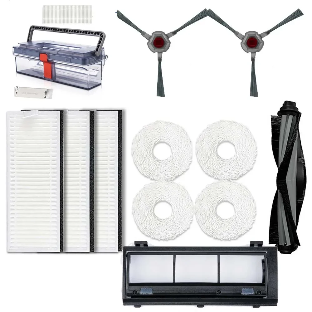 Pour Yeedi Station de vadrouille Robot autonettoyant brosse latérale brosse principale filtre boîte à poussière vadrouille pièces de rechange rouleau brosse couvercle accessoires