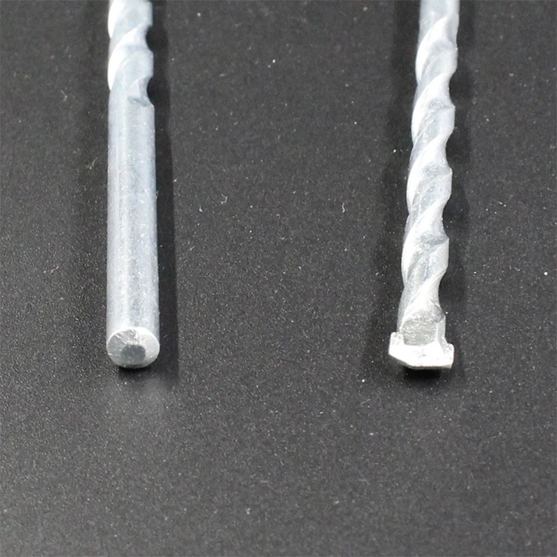 Set di punte da trapano da costruzione nichelate da 6 pezzi manico tondo In acciaio al carbonio con trapano a torsione da 3-8mm per aperture In cemento cemento ecc.