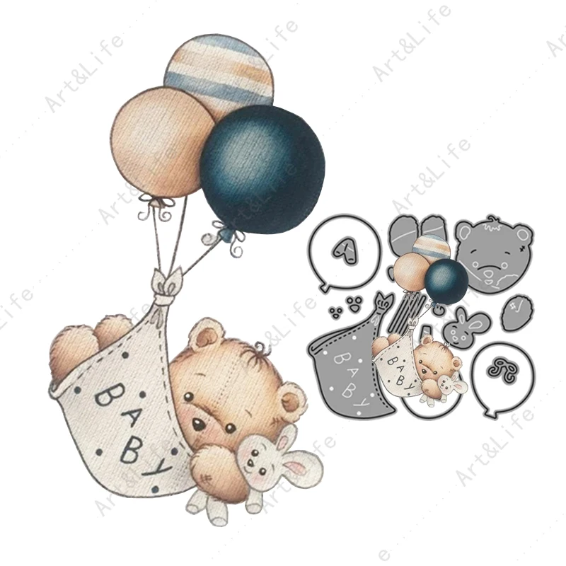 Słodkie zwierzaki New Arrival słodki miś i gwiazda dziecko Metal wykrojniki do tworzenia albumu Scrapbooking wytłaczane szablony foremki do wycinania