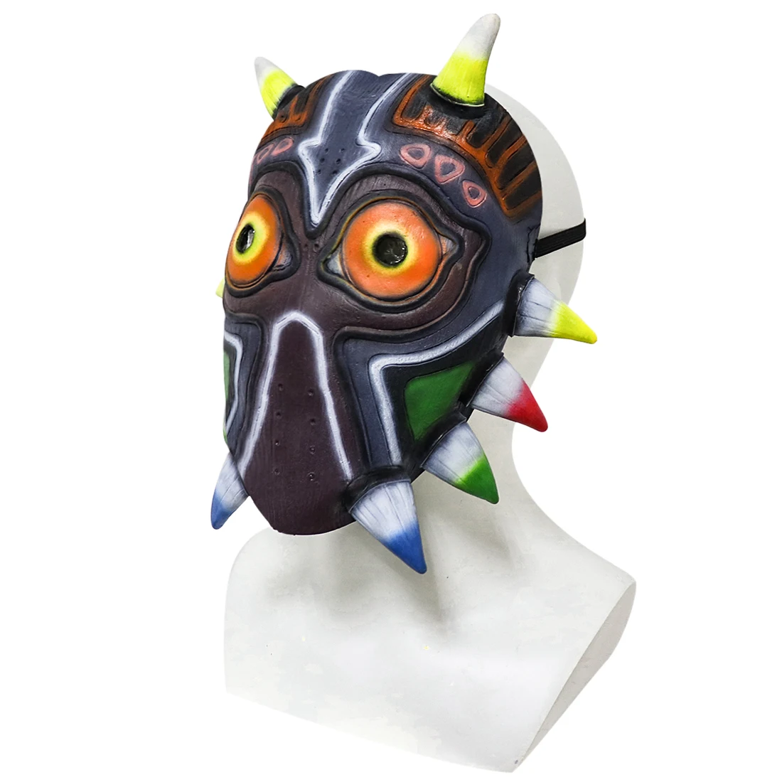 P-Jsmen The Legend of Zelda Majora Led Mask Game Cosplay Latex Face Cover per adulti bambini puntelli Cosplay di Halloween