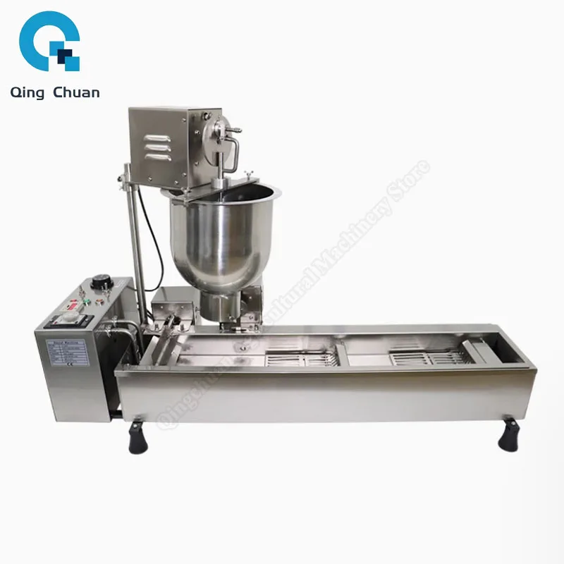 Doughnut Machine Commercial Desktop Intelligent All Stainless Steel Mini Automatic Temperature Control Wheat Donut Maker