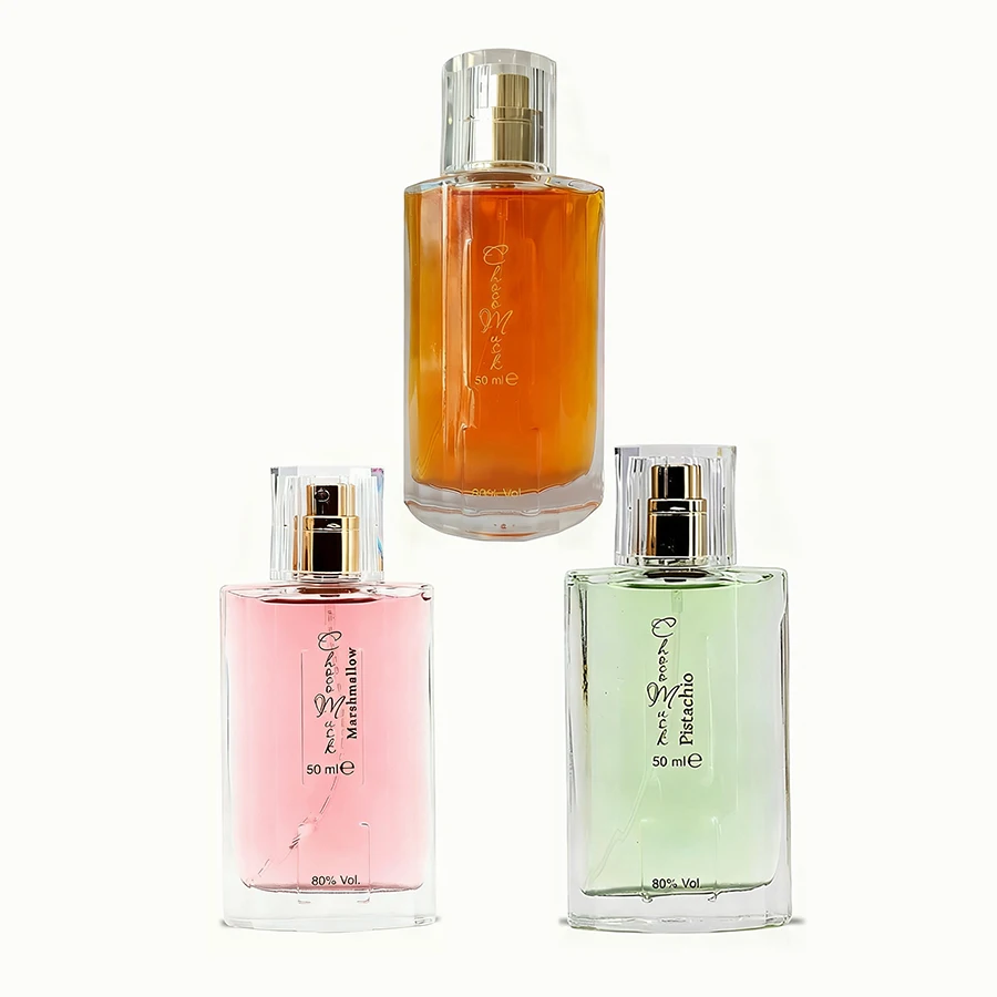 Choco Musk Bundle 3x50ml Eau De Parfum Original Marshmallow Pistachio Sweet Warm Cocoa Vanilla Scent Layering Perfume Set for Women Men Daily Casual Office Gift - view 2