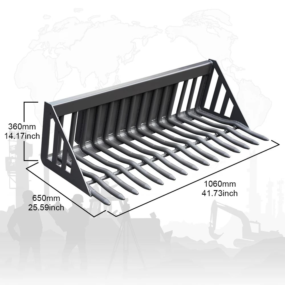 مرفق دلو الصخور لرافعات الانزلاقية الصلبة مناسبة للحفارة والتعامل مع وظروف العمل الصلبة.