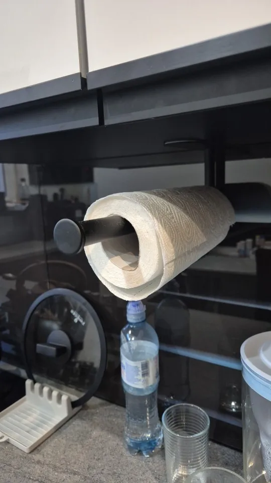 Kitchen Paper Towel Holder Adhesive Tissue Hanger Toilet Roll Paper Dispenser Cabinet Storage Napkin Rack Bathroom Accessories photo review