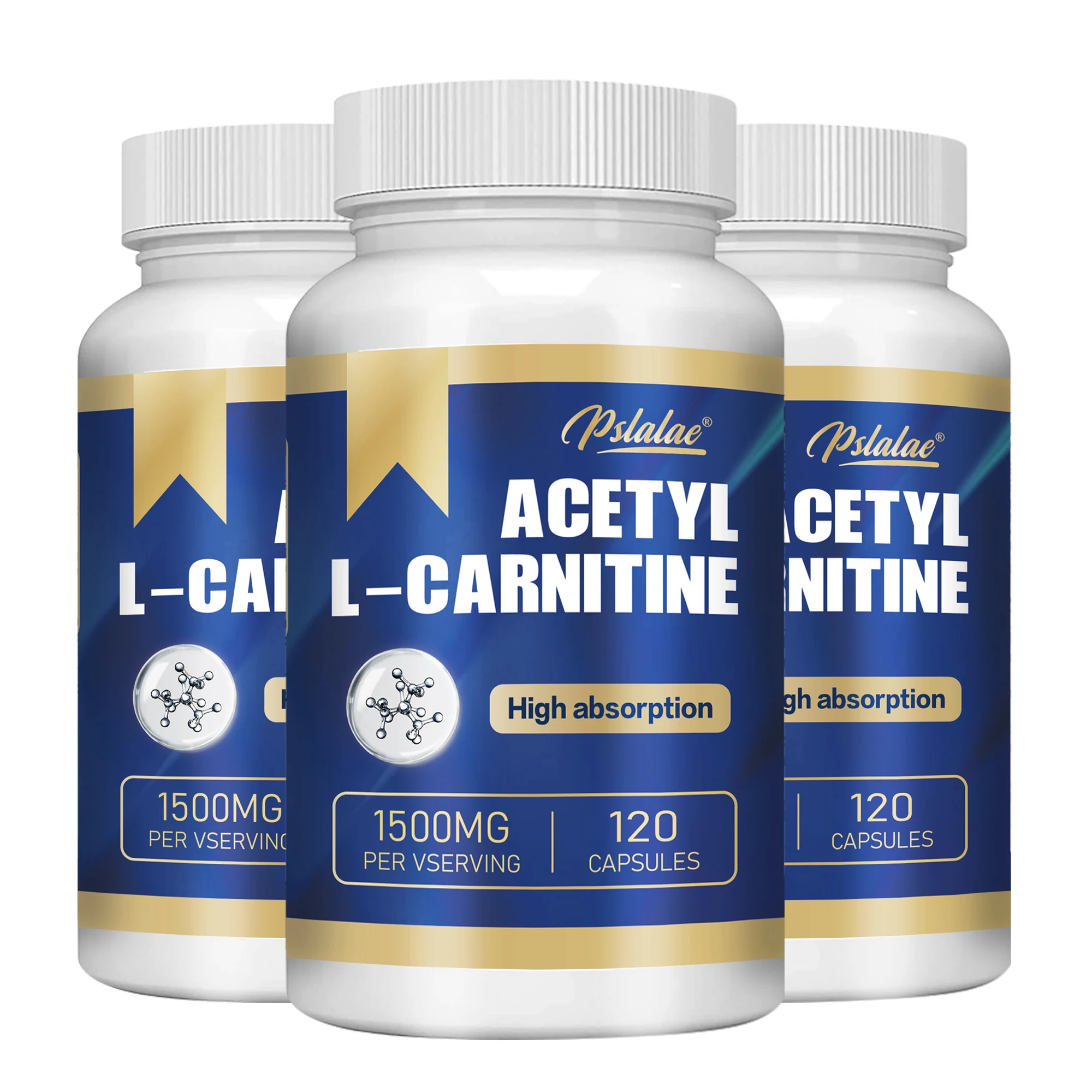 Acetyl L-Carnitine - Supports Memory Focus, Increase Body Performance, Metabolic Energy Fitness Exercise - 120 Capsules