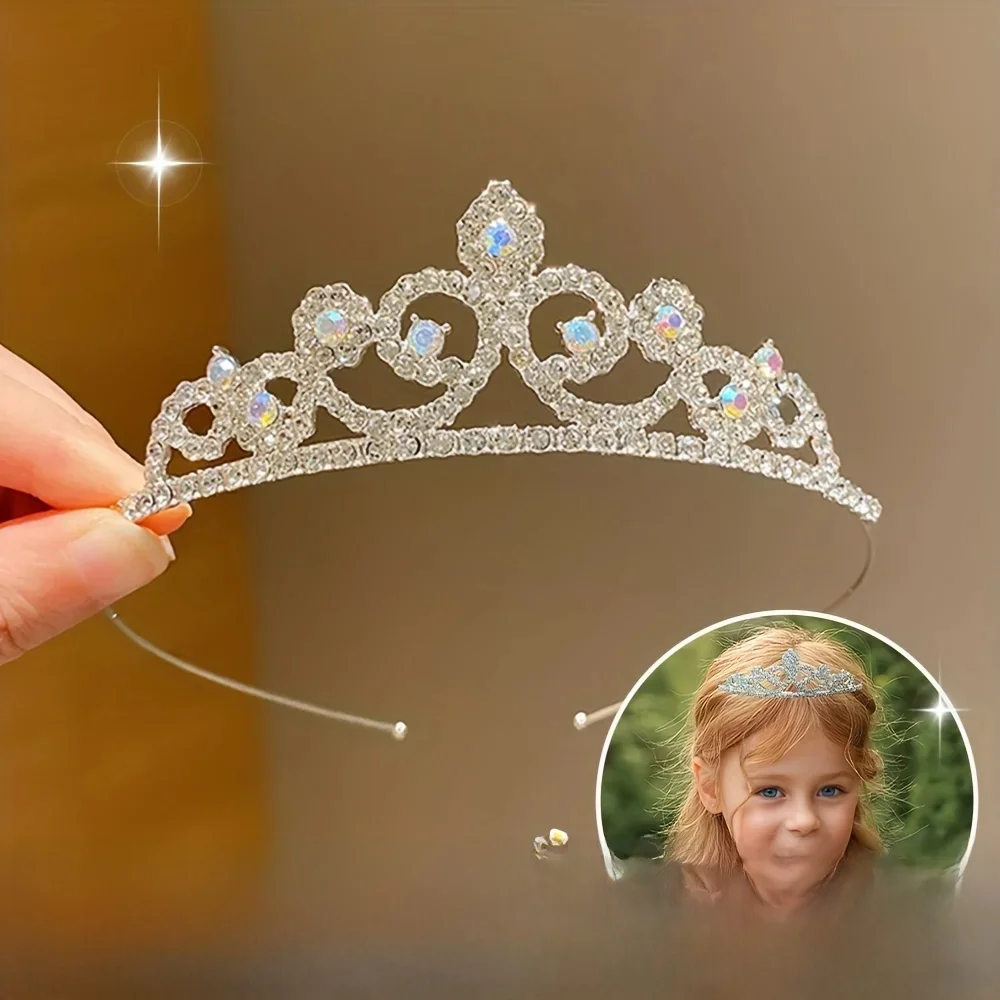 Cerceau de cheveux couronne mignon pour enfants, 1 pièce, cadeaux d'anniversaire pour filles