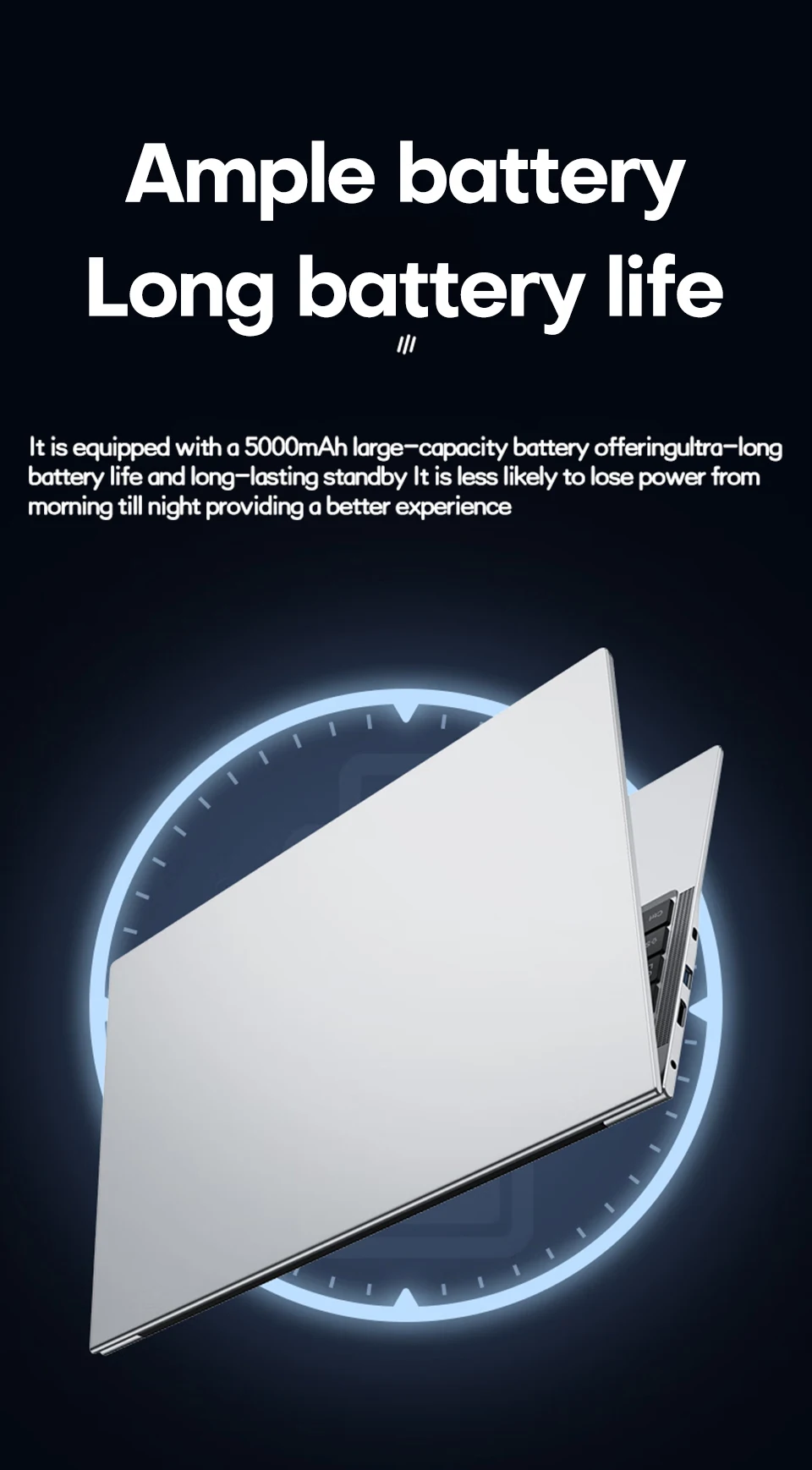 Xiaman 17.3" Ultar Slim Business Laptop Computer intel Pentium 6500Y Windows 11 Pro Notebook PC Laptops with Backlit Keyboard