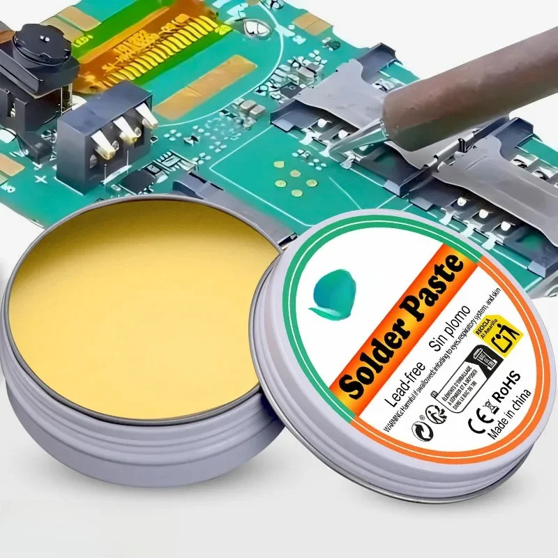 Pâte à souder améliorée, Flux de colophane 100g/50g, précision sans Flux de soudure propre pour circuits imprimés électroniques, pâte de colophane sans plomb