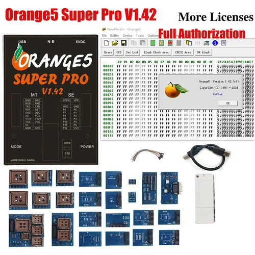 업그레이드된 V1.42 Orange5 슈퍼 프로 프로그래머, 전체 활성화 Orange5 전문 ECU 프로그래밍 장치, 전체 인증 