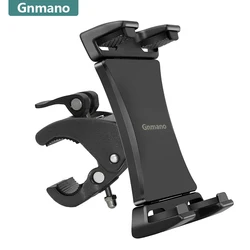 Gnmano Universal 4-13 inch Tablet Stand Mount Bracket Gym Treadmill Bike Handlebar Clip Sports Adjustable Holder for iPad Pro