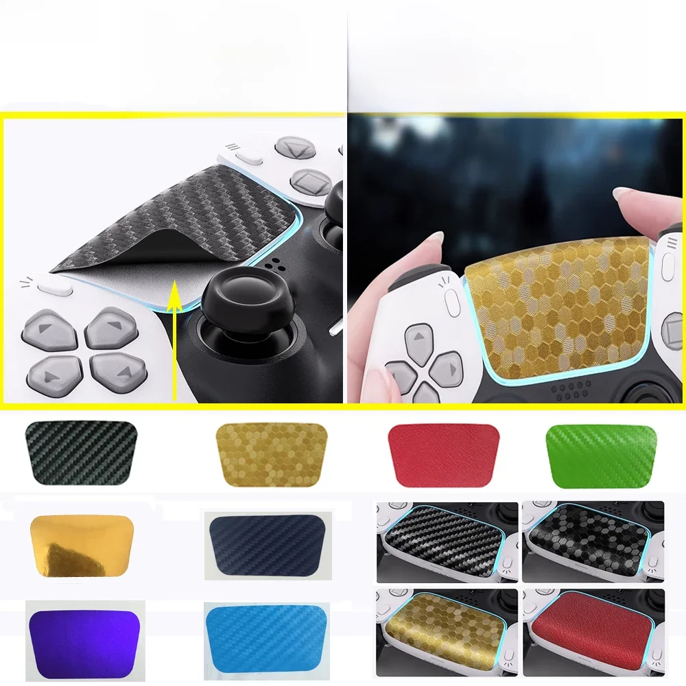 Coussinet tactile pour poignée de contrôleur PS5, 5 pièces, protection de la peau, couleur unie, résistant aux rayures et à l'usure, accessoires autocollants