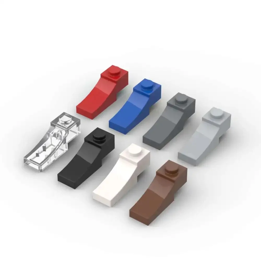 MOC 10 pièces 70681 arc 1x3 blocs de construction inversés Kit connecteur pente haute technologie particules de brique jouets éducatifs cadeaux d'anniversaire